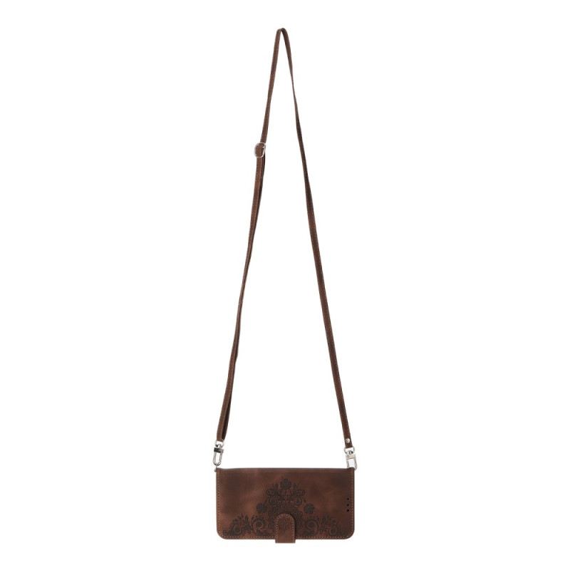 Lederhüllen Poco X7 5g Spitzenmuster Mit Riemen Und Schulterriemen