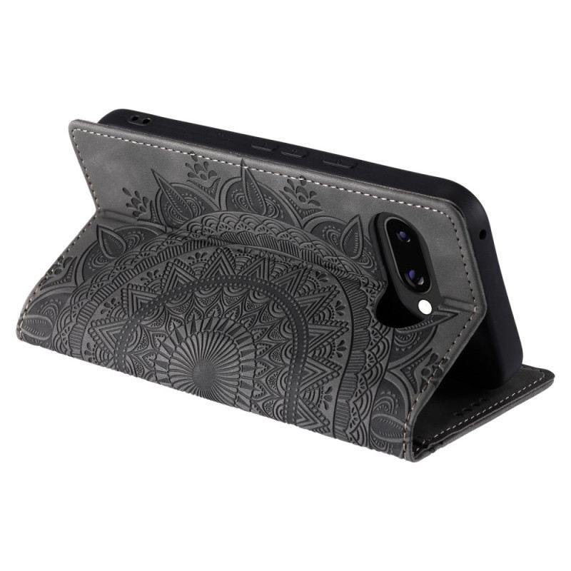 Flip Case Google Pixel 10a Handyhülle Mandala Geldbörse In Wildlederoptik