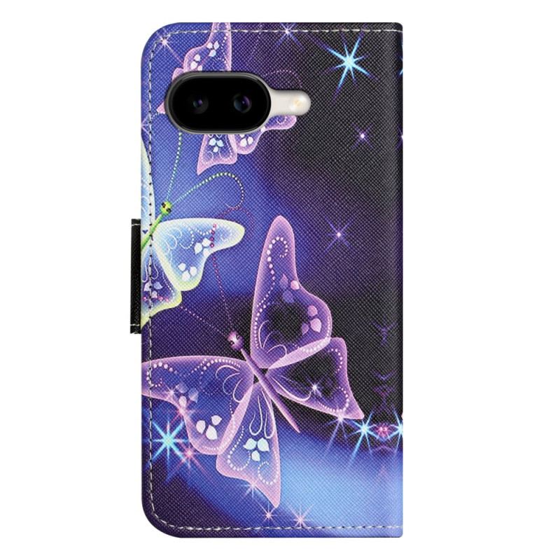 Lederhüllen Für Google Pixel 10a Funkelnde Schmetterlinge