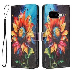Lederhüllen Für Google Pixel 10a Sonnenblumenmuster