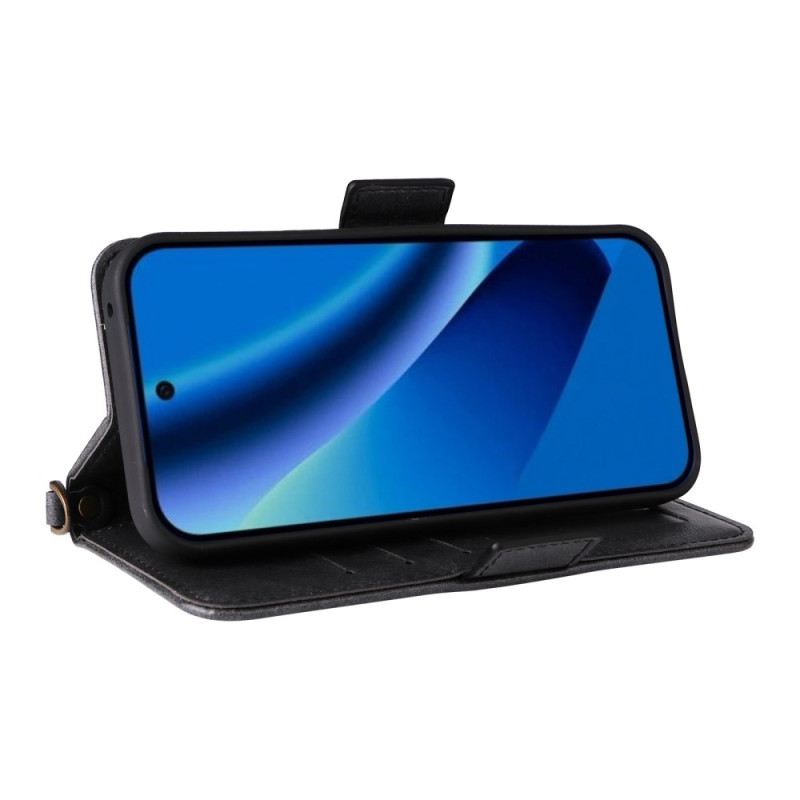 Lederhüllen Für Google Pixel 10a Vintage-geldbörse Mit Schulterriemen