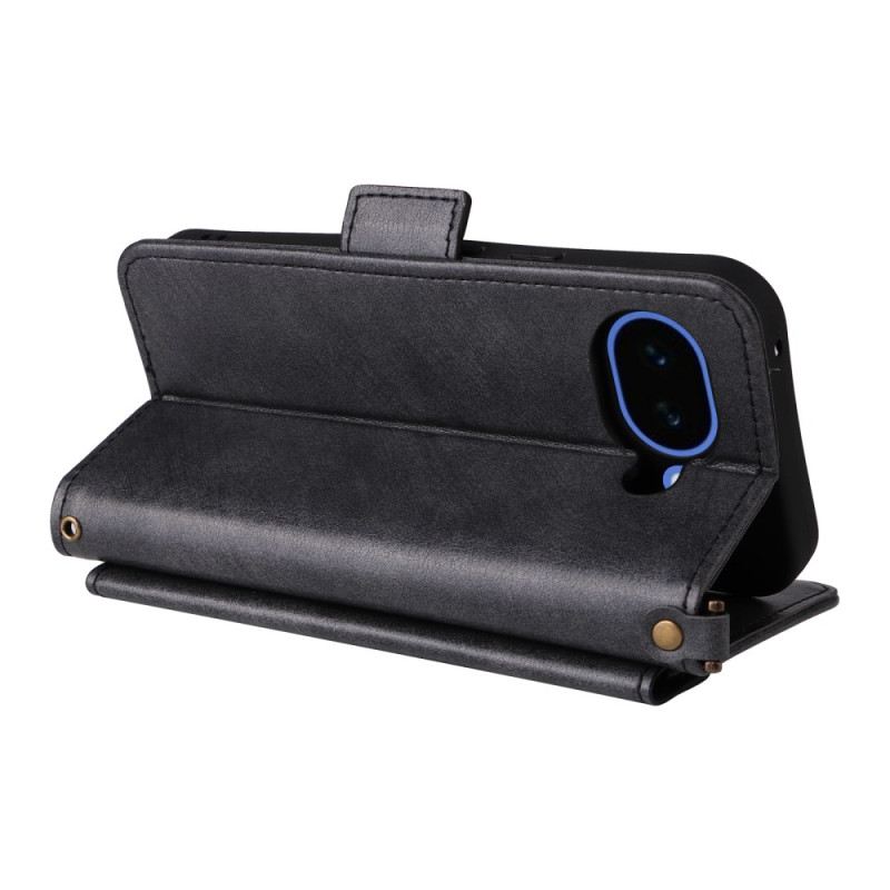 Lederhüllen Für Google Pixel 10a Vintage-geldbörse Mit Schulterriemen