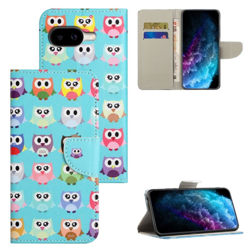 Lederhüllen Google Pixel 10a Eulen
