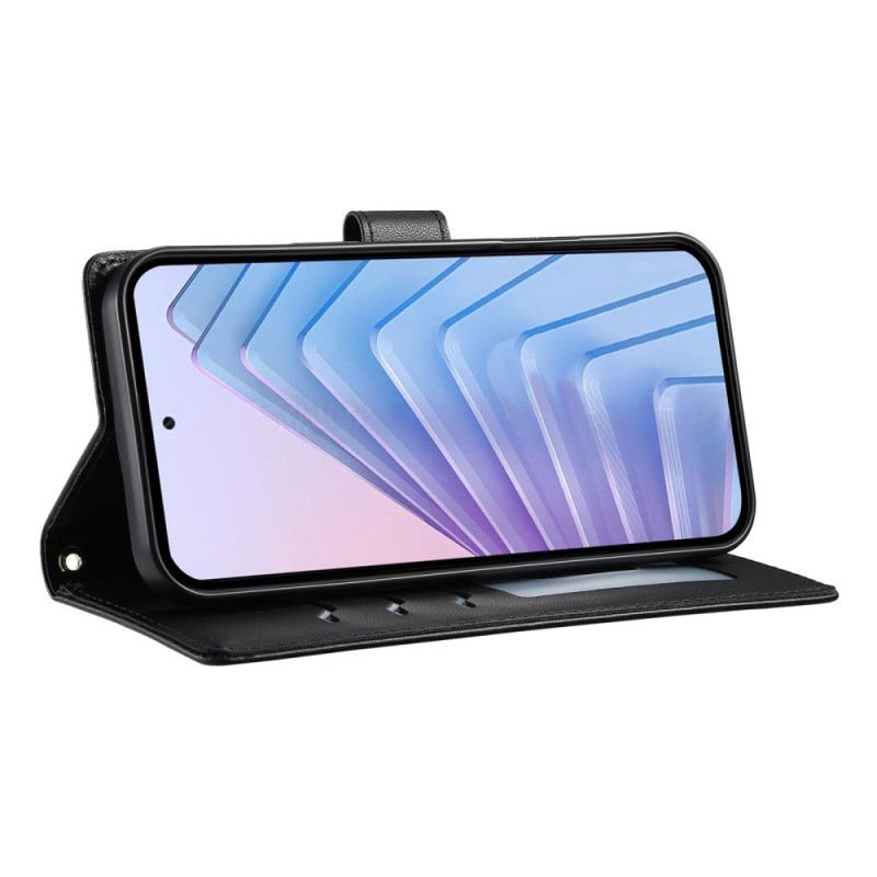 Lederhüllen Google Pixel 10a Gesteppte Geldbörse Mit Riemen