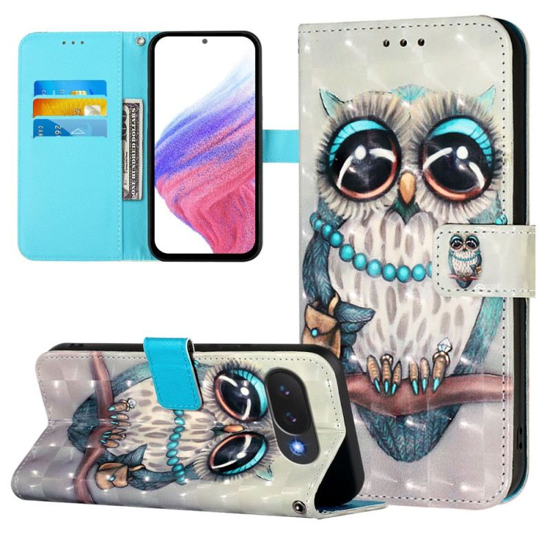 Lederhüllen Google Pixel 10a Graue Eule