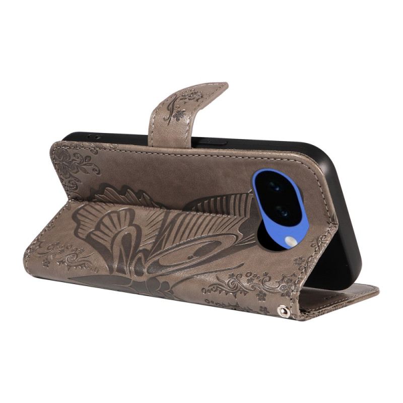 Lederhüllen Google Pixel 10a Handyhülle Grafischer Schmetterling