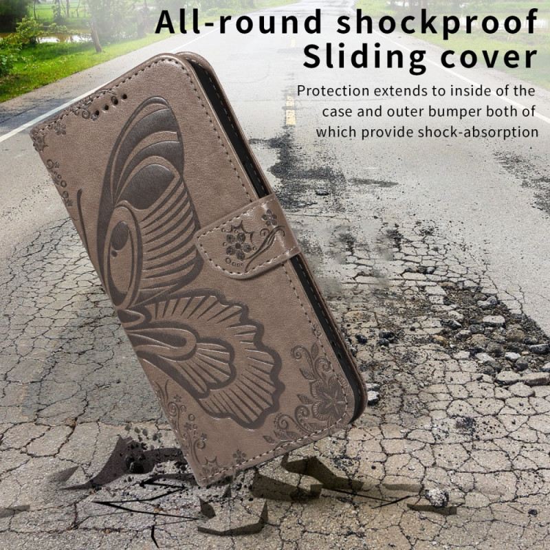 Lederhüllen Google Pixel 10a Handyhülle Grafischer Schmetterling