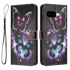 Lederhüllen Google Pixel 10a Handyhülle Zwei Schmetterlinge