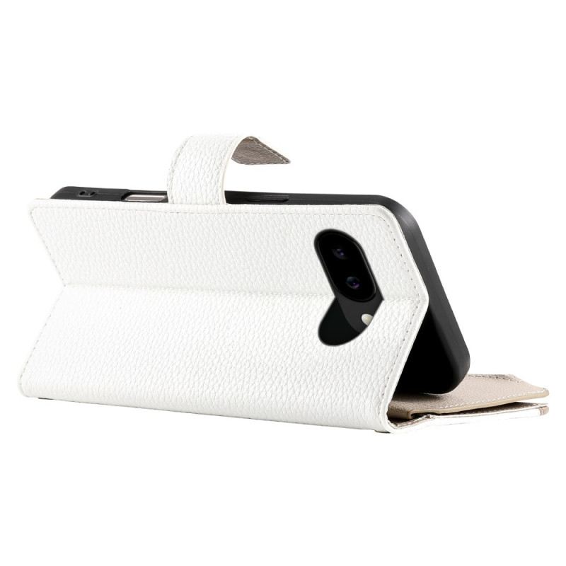 Lederhüllen Google Pixel 10a Handyhülle Zweifarbige Geldbörse Mit Riemen