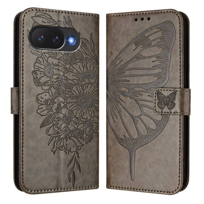 Lederhüllen Google Pixel 10a Schmetterlingsmotiv