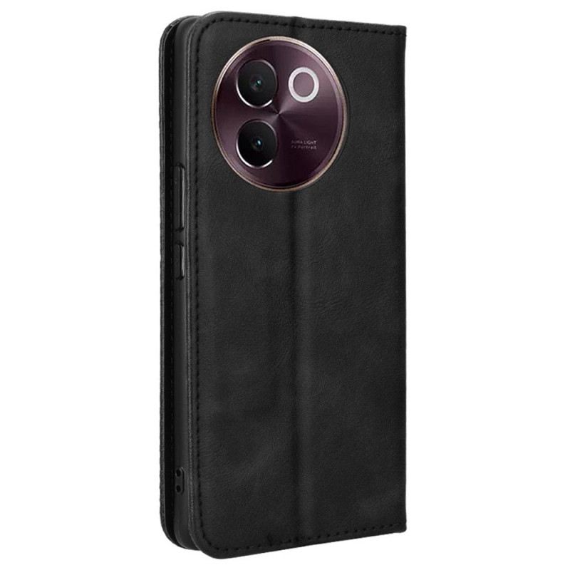 Flip Case Vivo V40 Lite 5g Vintage-rand