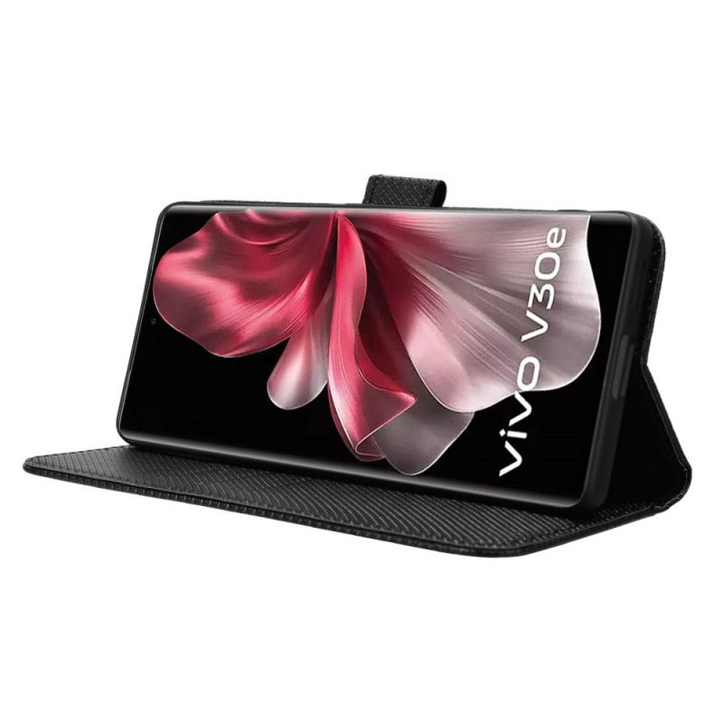 Lederhüllen Vivo V40 Lite 5g Diamantstruktur