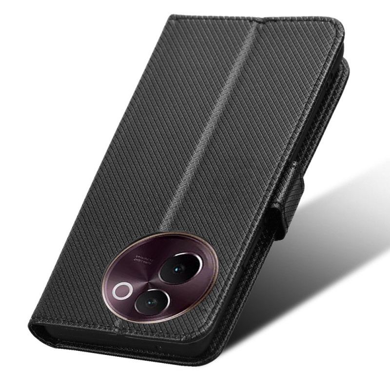 Lederhüllen Vivo V40 Lite 5g Diamantstruktur
