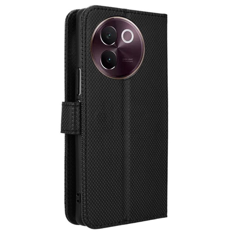 Lederhüllen Vivo V40 Lite 5g Diamantstruktur