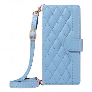 Lederhüllen Vivo V40 Lite 5g Handyhülle Gesteppt Mit Riemen