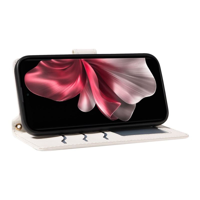 Lederhüllen Vivo V40 Lite 5g Handyhülle Gesteppt Mit Riemen