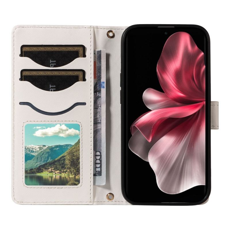 Lederhüllen Vivo V40 Lite 5g Handyhülle Gesteppt Mit Riemen