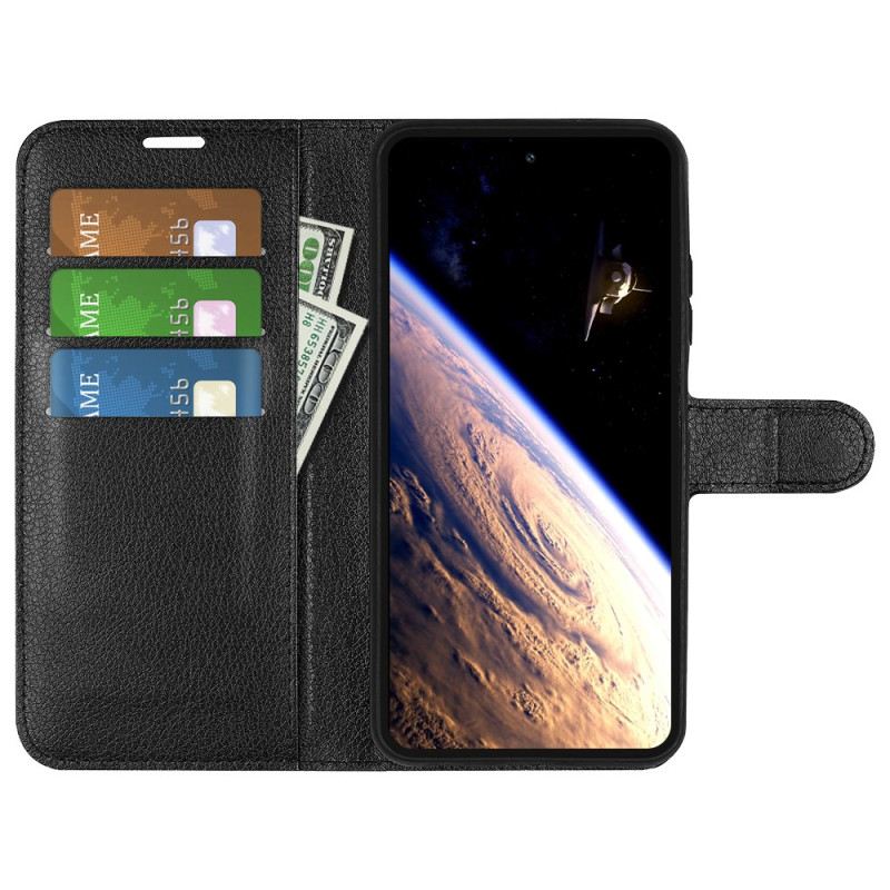 Lederhüllen Vivo V40 Lite 5g Litschi-imitat Leder