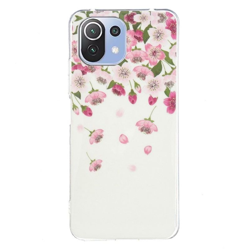 Handyhülle Für Xiaomi Mi 11 Lite 5G NE / Mi 11 Lite / Mi 11 Lite 5G Schutzhülle Fluoreszierende Blumen