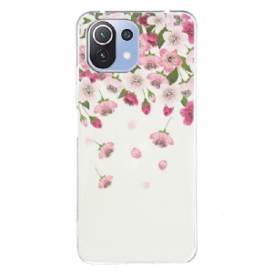 Handyhülle Für Xiaomi Mi 11 Lite 5G NE / Mi 11 Lite / Mi 11 Lite 5G Schutzhülle Fluoreszierende Blumen