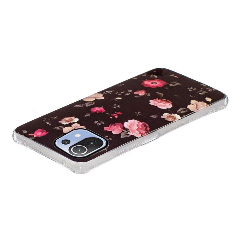 Handyhülle Für Xiaomi Mi 11 Lite 5G NE / Mi 11 Lite / Mi 11 Lite 5G Schutzhülle Leuchtende Blumen