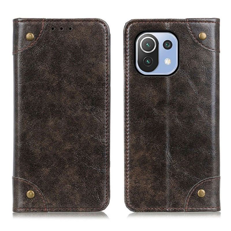 Lederhüllen Für Xiaomi Mi 11 Lite 5G NE / Mi 11 Lite / Mi 11 Lite 5G Vintage-nappa