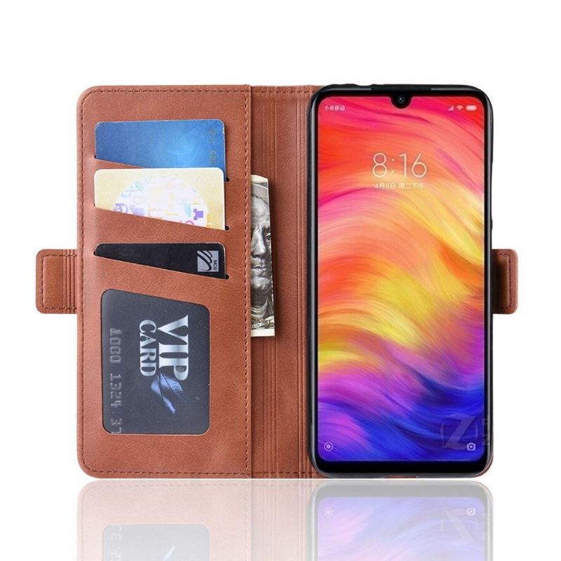 Case Für Xiaomi Redmi Note 7 Brieftasche Matter Lederbezug