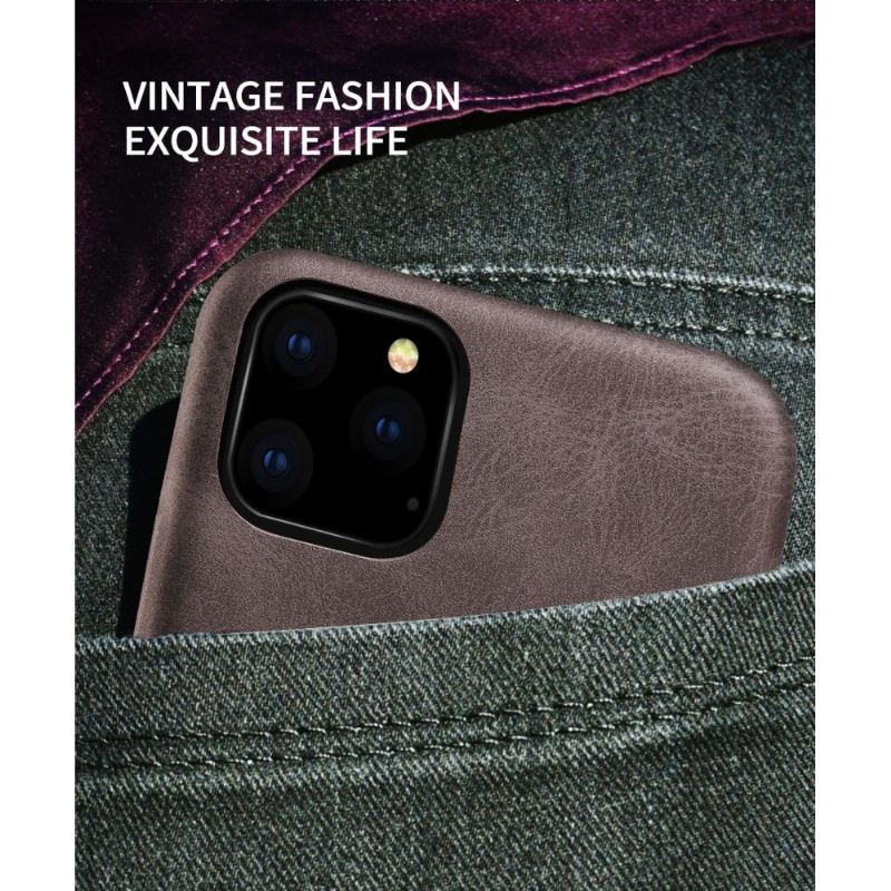 Hülle Für iPhone 11 Pro Max Vintage-serie Kunstleder