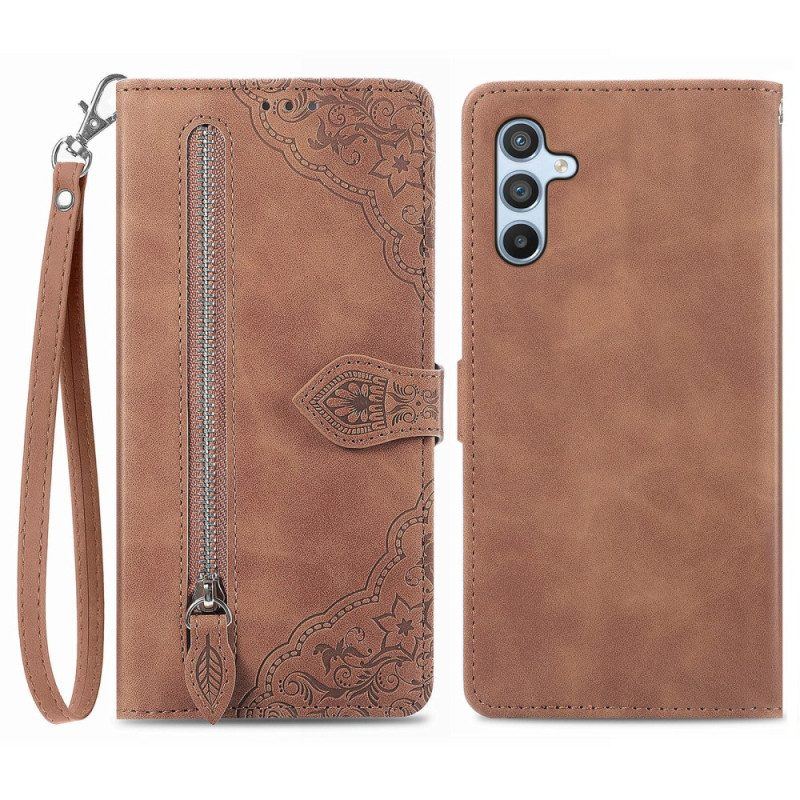Flip Case Für Samsung Galaxy A54 5G Geldbörse Aus Spitze