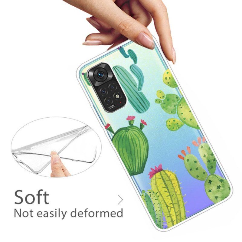 Hülle Für Xiaomi Redmi Note 11 / 11S Aquarellkakteen