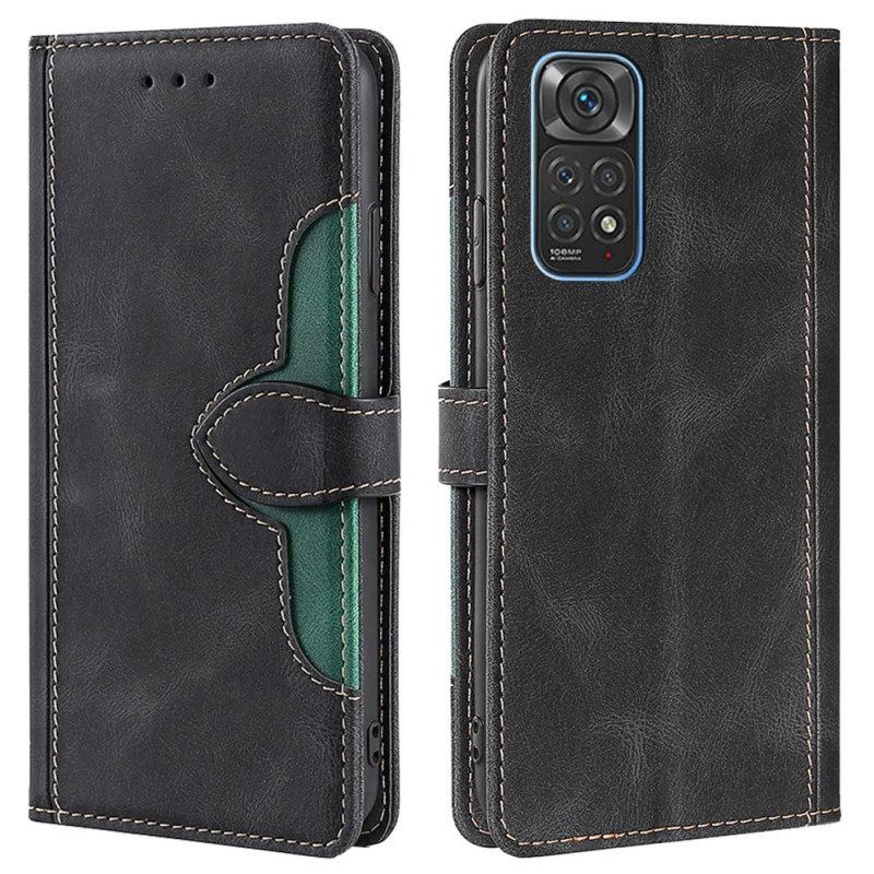 Lederhüllen Für Xiaomi Redmi Note 11 / 11S Kunstleder Bicolor Stylisch