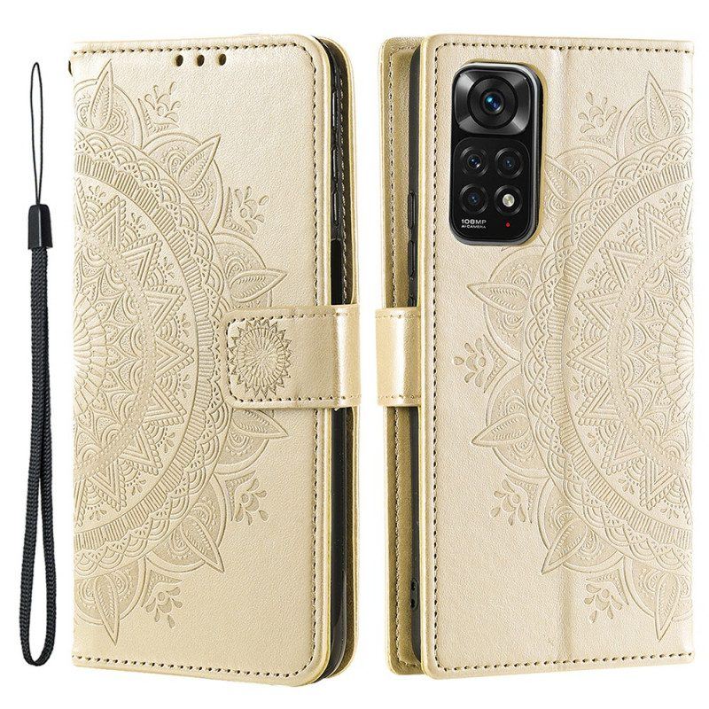 Lederhüllen Für Xiaomi Redmi Note 11 / 11S Sonnenmandala