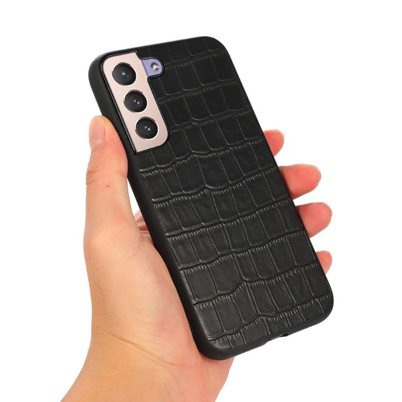 Handyhülle Für Samsung Galaxy S22 Plus 5G Schicke Croco Skin-optik