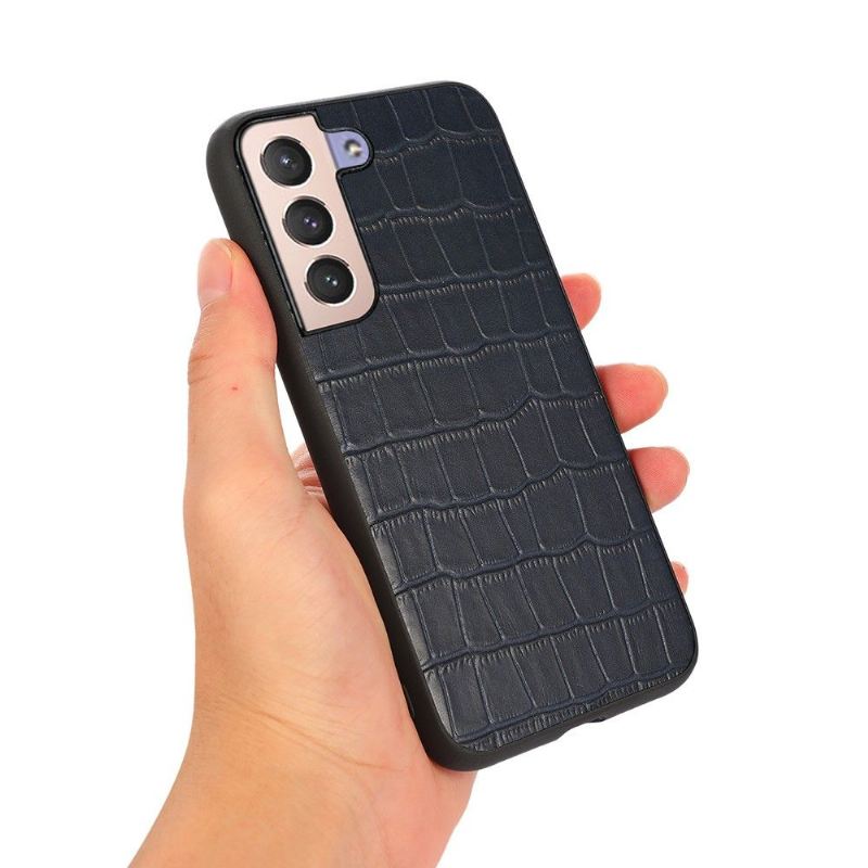 Handyhülle Für Samsung Galaxy S22 Plus 5G Schicke Croco Skin-optik