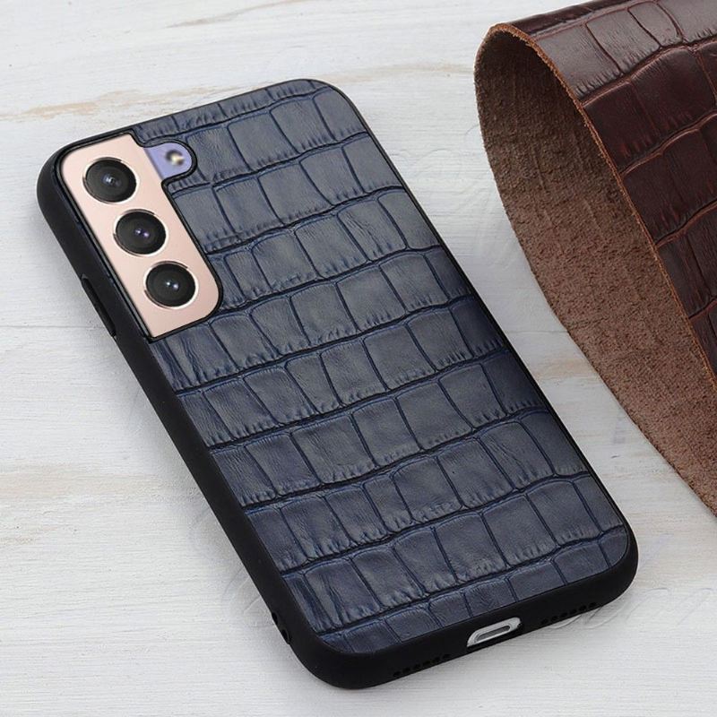 Handyhülle Für Samsung Galaxy S22 Plus 5G Schicke Croco Skin-optik