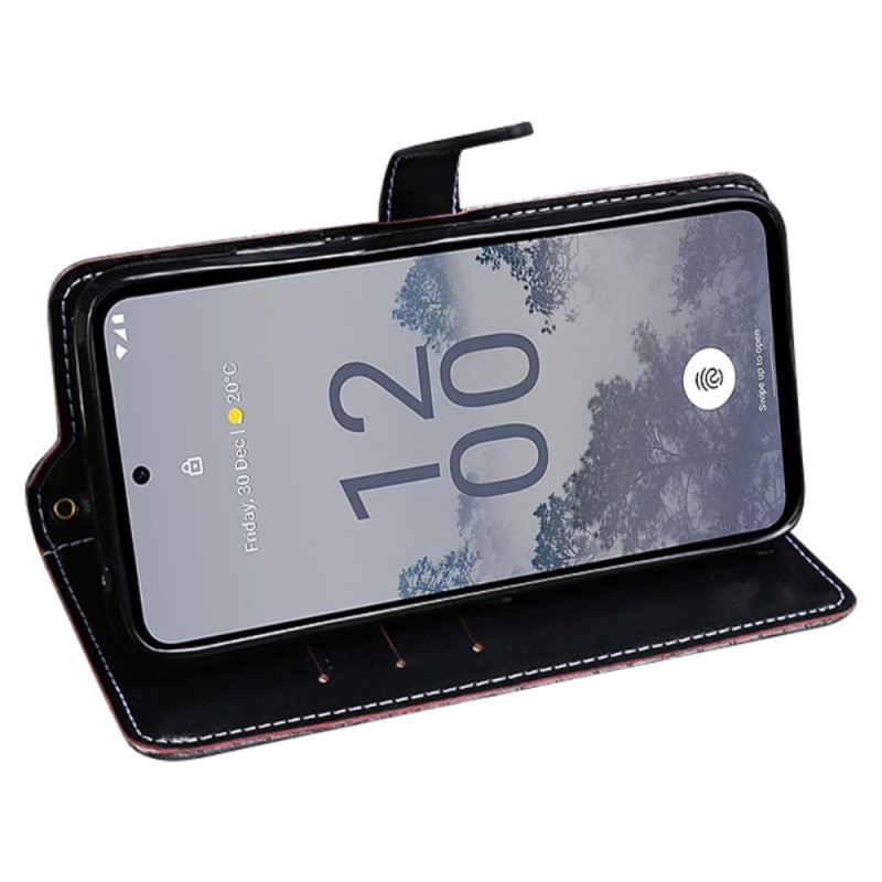 Lederhüllen Asus Zenfone 10 Idewei Krokodil-stil