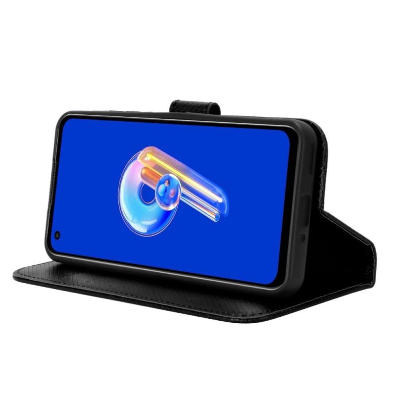 Lederhüllen Asus Zenfone 10 Lanyard Mit Diamantstruktur