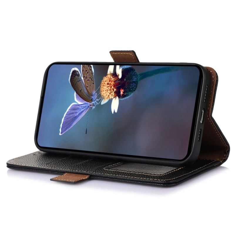 Lederhüllen Asus Zenfone 10 Rfid-blockierendes Leder (khazneh)