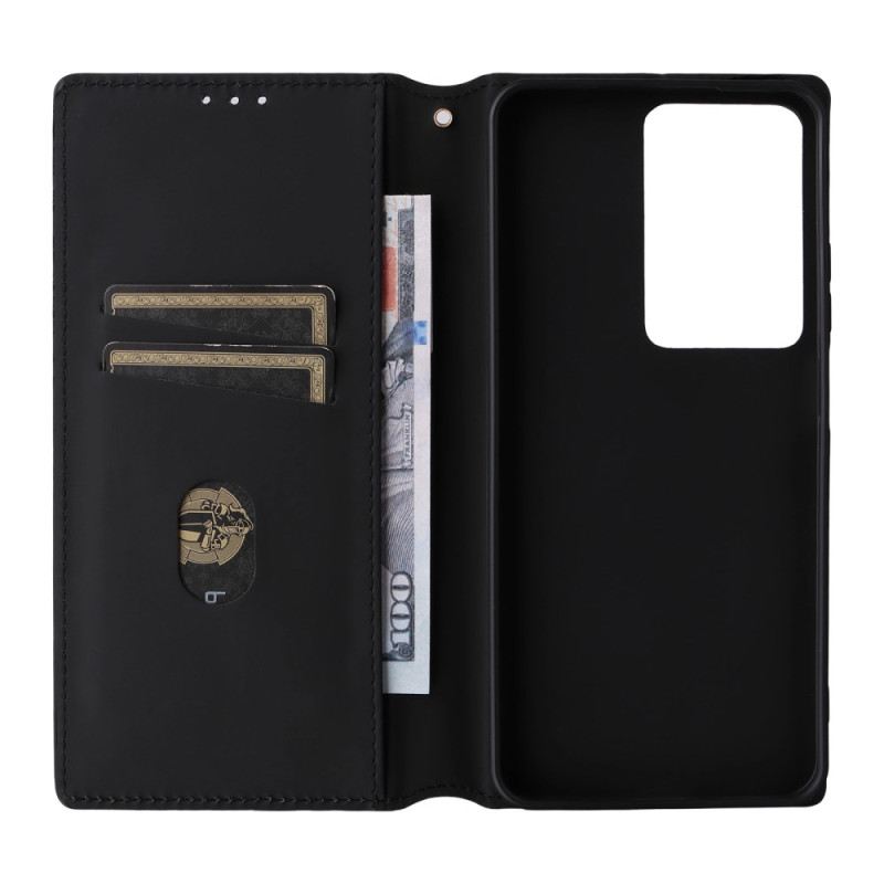 Flip Case Für Realme 14x 5g Rautenmuster