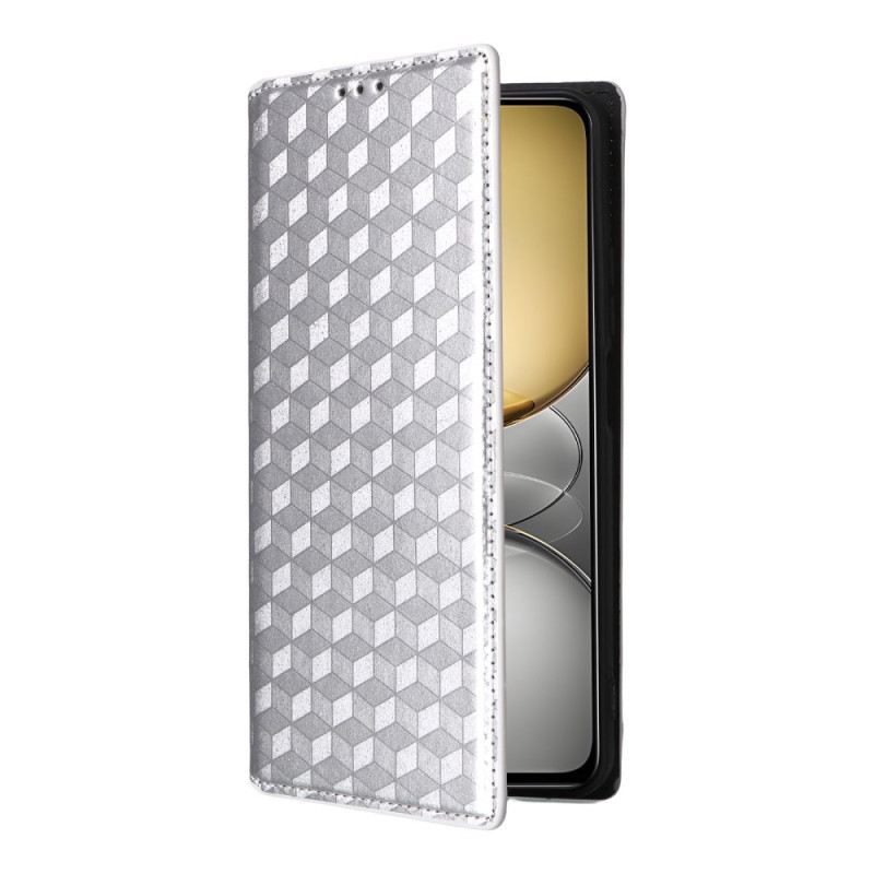 Flip Case Für Realme 14x 5g Rautenmuster