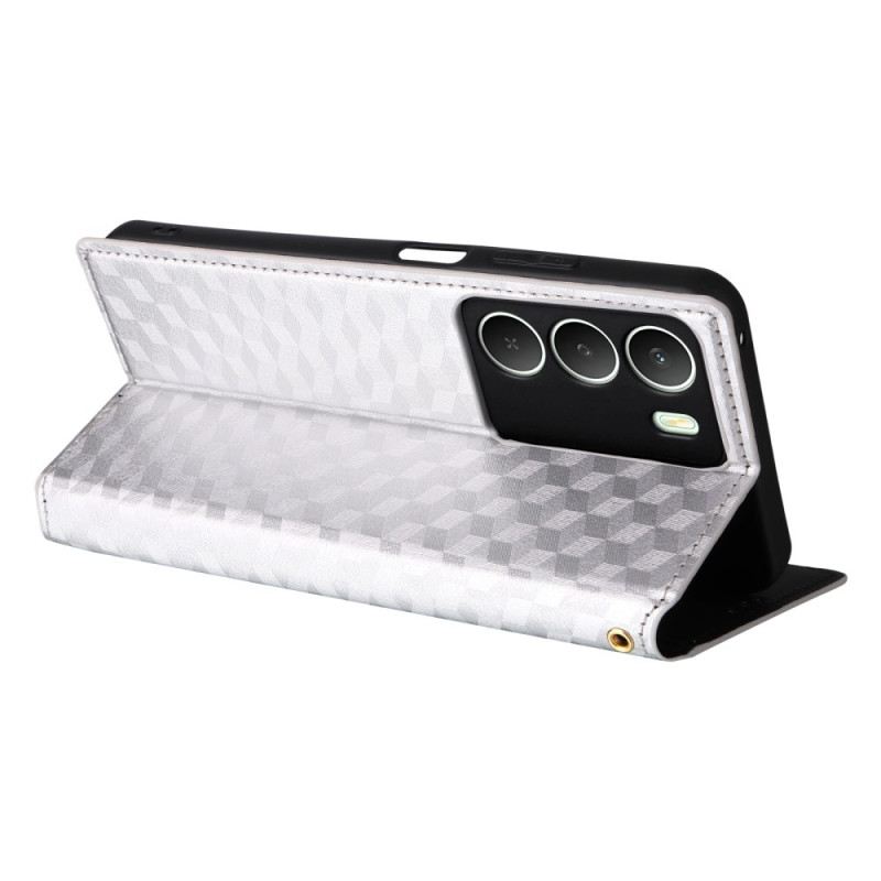 Flip Case Realme 14x 5g Rautenmuster