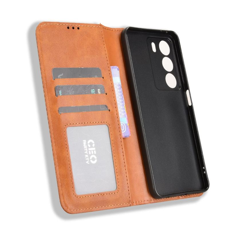 Flip Case Realme 14x 5g Vintage-bordüre