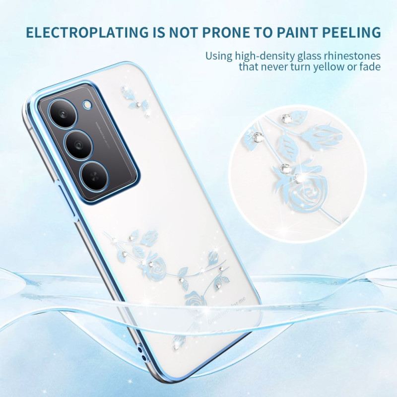 Hülle Realme 14x 5g Kadem Blumendekoration Und Strasssteine