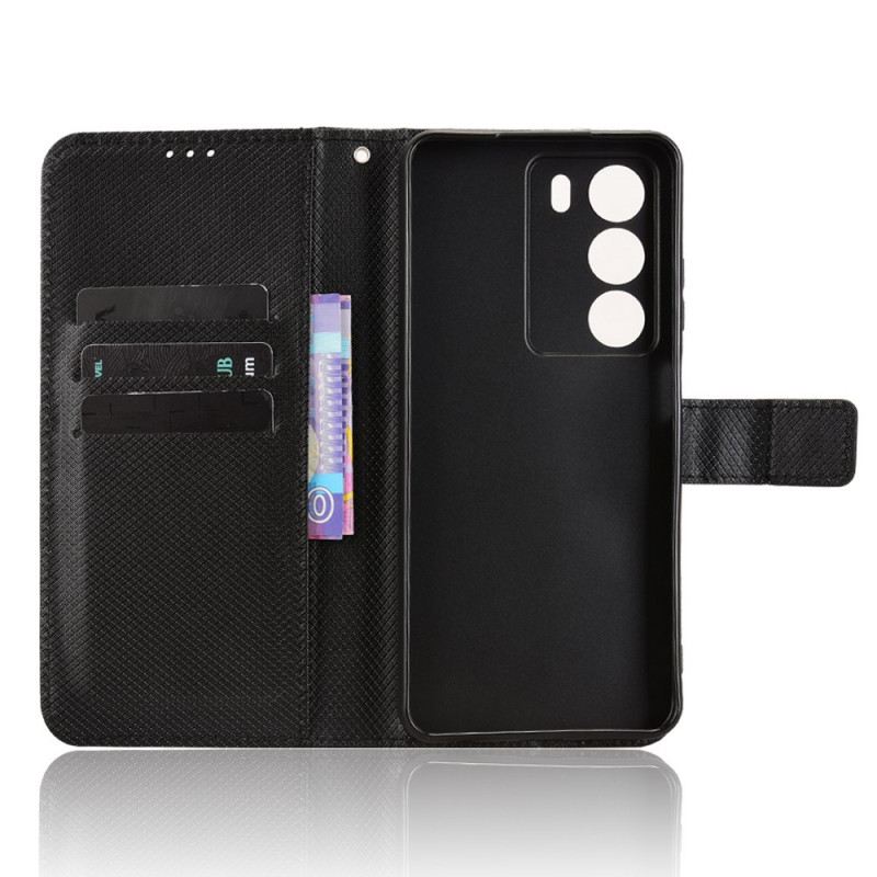 Lederhüllen Realme 14x 5g Handyhülle Rautenmuster