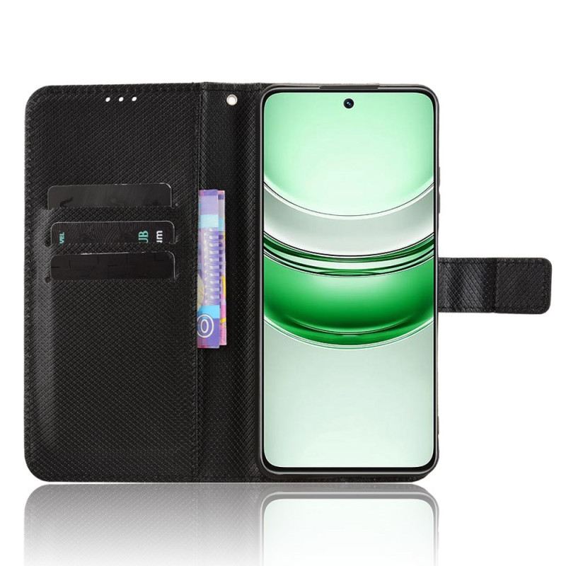 Lederhüllen Realme 14x 5g Handyhülle Rautenmuster