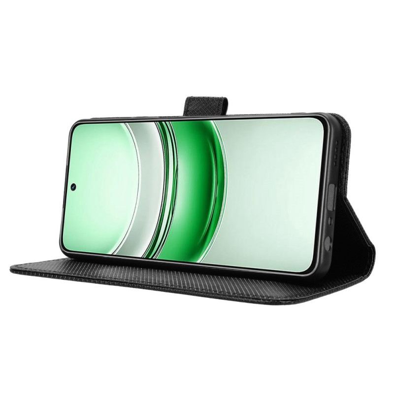 Lederhüllen Realme 14x 5g Handyhülle Rautenmuster