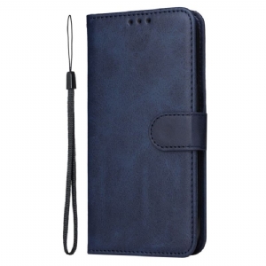 Lederhüllen Realme 14x 5g Handyhülle Schlichter Riemen