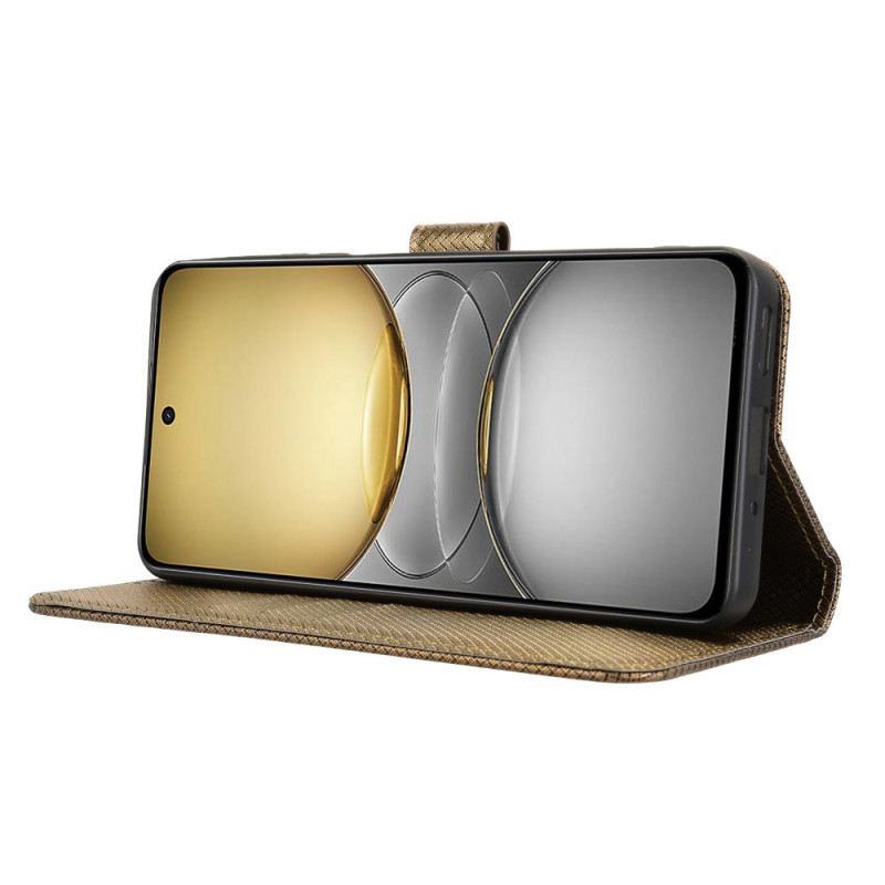 Lederhüllen Realme 14x 5g Handyhülle Ziernähte