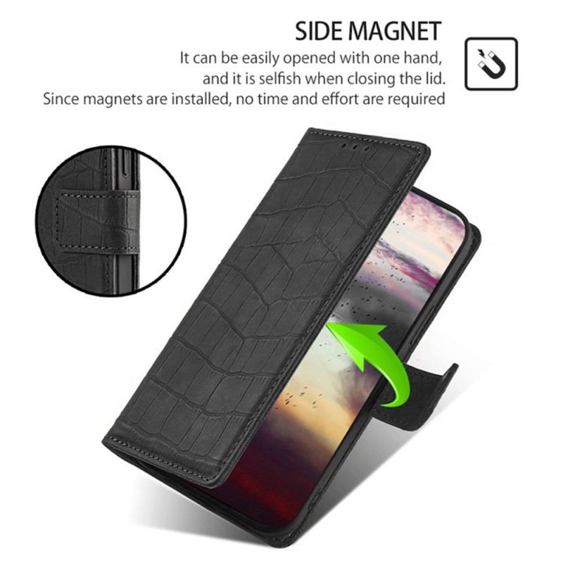 Lederhüllen Realme 14x 5g Krokodiloptik