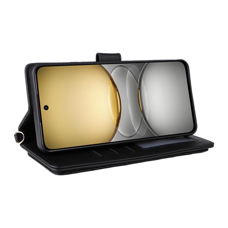 Lederhüllen Realme 14x 5g Premium-design Mit Riemen Und Schulterriemen